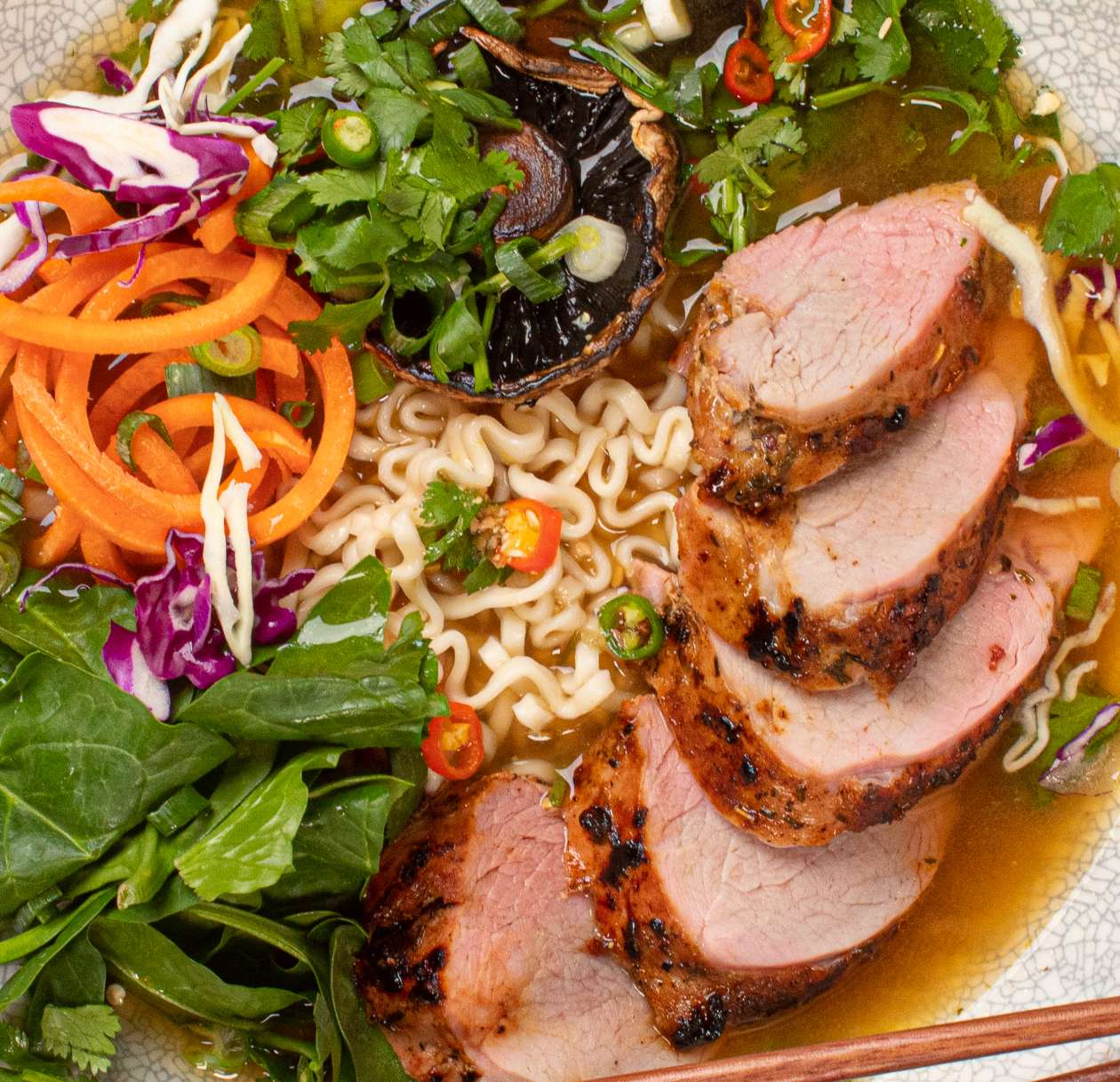 Pork Fillet Noodle Bowl Recipe - Georgie's Pork