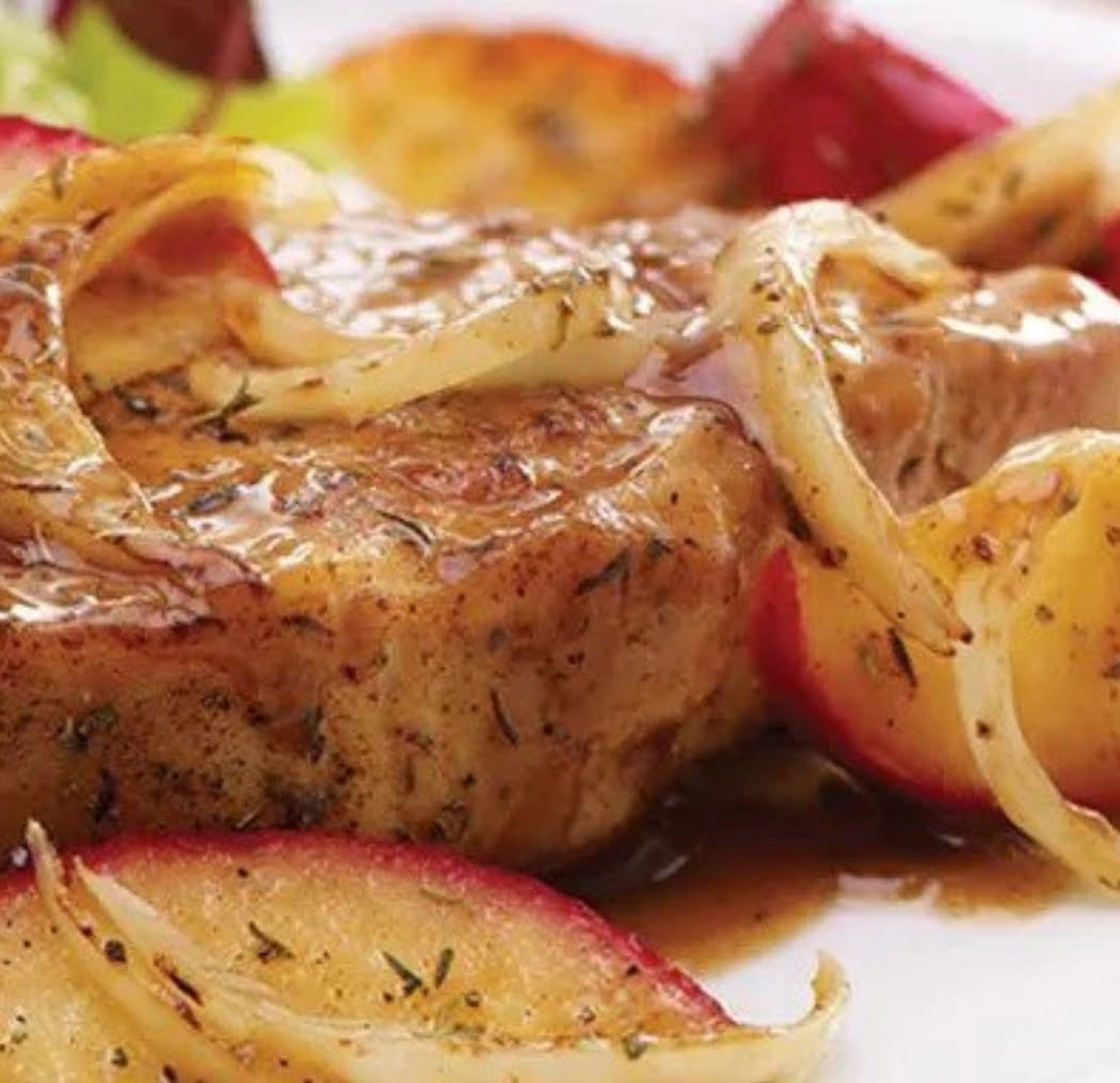Spicy Apple Kassler Steaks Pork