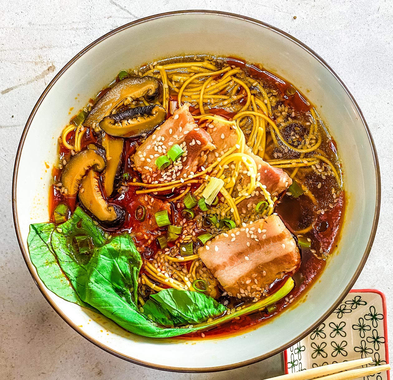 Salty & Spicy Pork Noodles - Georgie's Pork